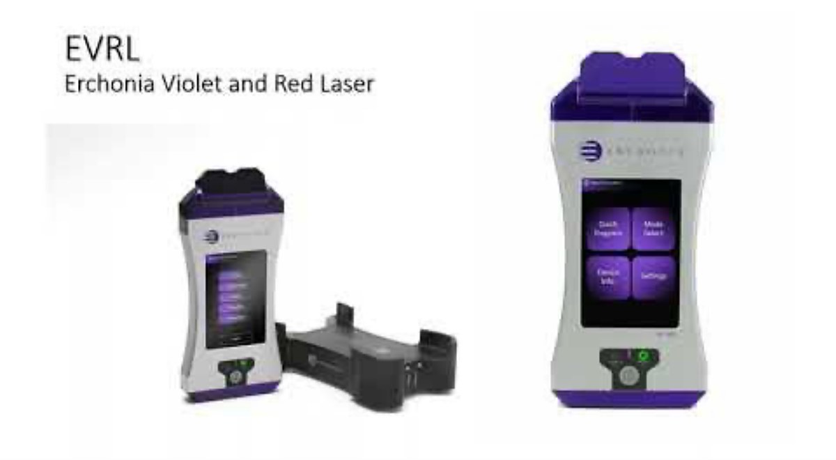 Erchonia EVRL violet and red cold laser device
